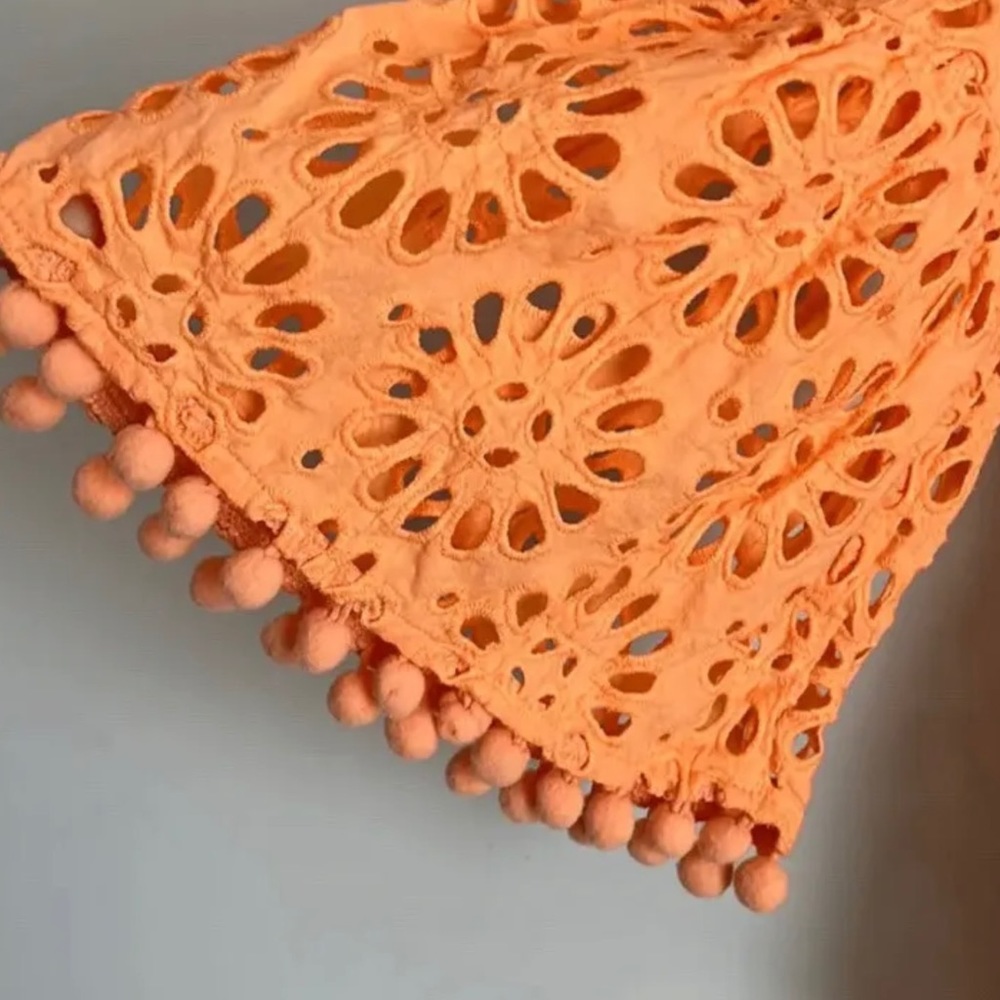 Lilly Pulitzer Bekah Eyelet Top/blouse cantaloupe ORANGE Sz small. NEW - Picture 2 of 6
